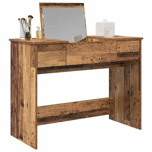 Öltözködőasztal fiókkal Régi fa 100 x 45 x 76 cm Faanyag