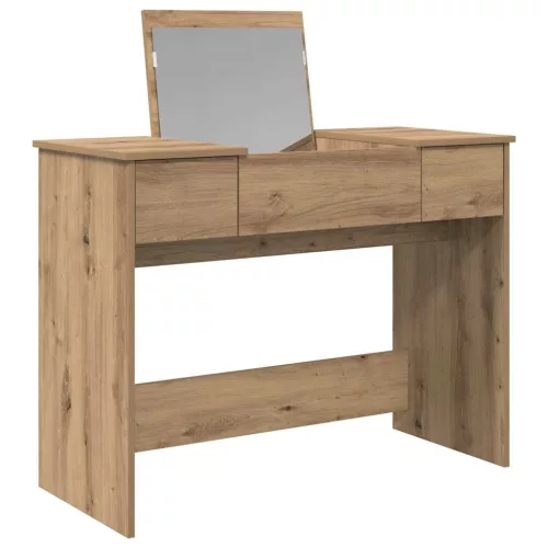 Öltözködőasztal fiókkal kézműves tölgy 100 x 45 x 76 cm Faanyag