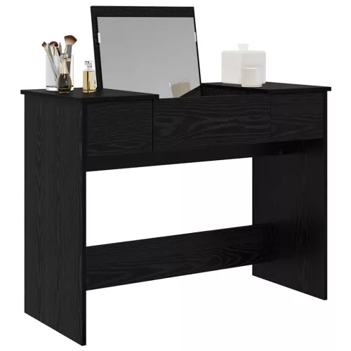 Öltözködőasztal fiókkal Musta tammi 100 x 45 x 76 cm Faanyag