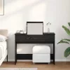 Öltözködőasztal fiókkal Musta tammi 100 x 45 x 76 cm Faanyag