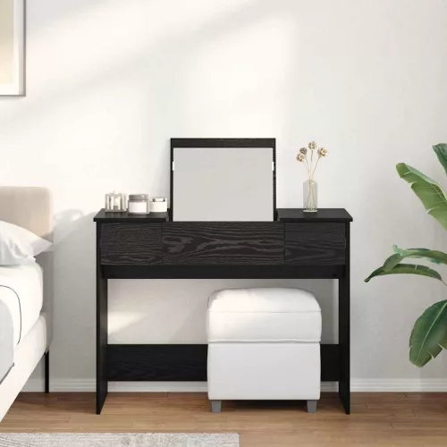 Öltözködőasztal fiókkal Musta tammi 100 x 45 x 76 cm Faanyag