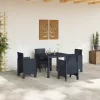 Kerti Asztal Antracit 100 x 100 x 73 cm polirattan