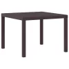 Kerti Asztal Barna 100 x 100 x 73 cm polirattan