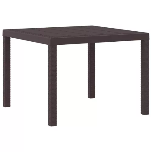 Kerti Asztal Barna 100 x 100 x 73 cm polirattan