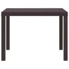 Kerti Asztal Barna 100 x 100 x 73 cm polirattan