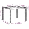Kerti Asztal Barna 100 x 100 x 73 cm polirattan