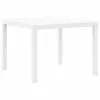 Kerti Asztal Fehér 100 x 100 x 73 cm polirattan