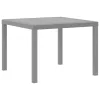 Kerti Asztal Világosszürke 100 x 100 x 73 cm polirattan