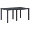 Kerti Asztal Antracit 150 x 100 x 73 cm polirattan