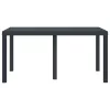 Kerti Asztal Antracit 150 x 100 x 73 cm polirattan