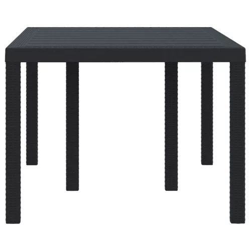 Kerti Asztal Antracit 150 x 100 x 73 cm polirattan