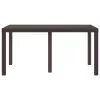 Kerti Asztal Barna 150 x 100 x 73 cm polirattan