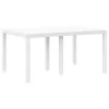 Kerti Asztal Fehér 150 x 100 x 73 cm polirattan