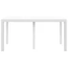 Kerti Asztal Fehér 150 x 100 x 73 cm polirattan