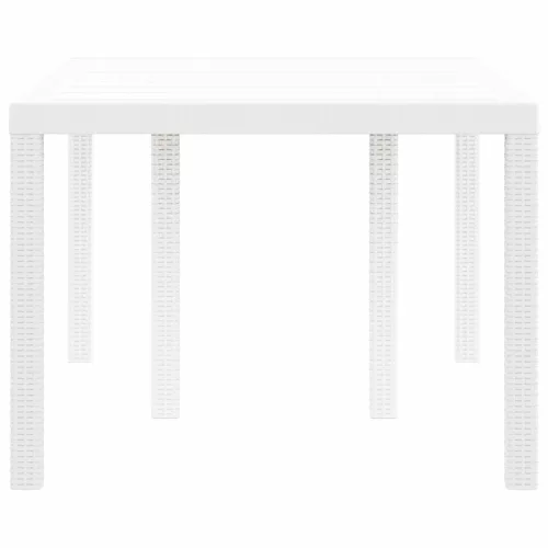 Kerti Asztal Fehér 150 x 100 x 73 cm polirattan