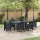 Kerti Asztal Antracit 200 x 100 x 73 cm polirattan