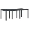 Kerti Asztal Antracit 200 x 100 x 73 cm polirattan