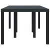 Kerti Asztal Antracit 200 x 100 x 73 cm polirattan