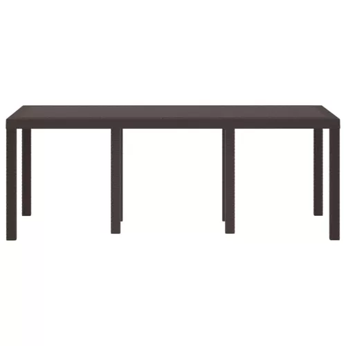 Kerti Asztal Barna 200 x 100 x 73 cm polirattan