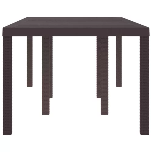 Kerti Asztal Barna 200 x 100 x 73 cm polirattan