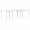 Kerti Asztal Fehér 200 x 100 x 73 cm polirattan