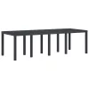 Kerti Asztal Antracit 250 x 100 x 73 cm polirattan
