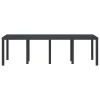 Kerti Asztal Antracit 250 x 100 x 73 cm polirattan