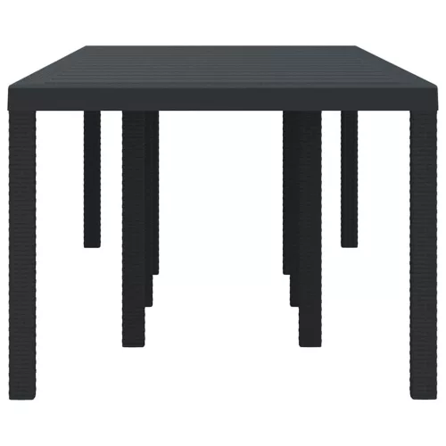 Kerti Asztal Antracit 250 x 100 x 73 cm polirattan