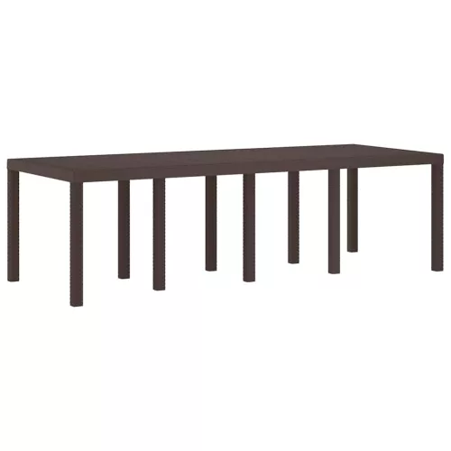 Kerti Asztal Barna 250 x 100 x 73 cm polirattan