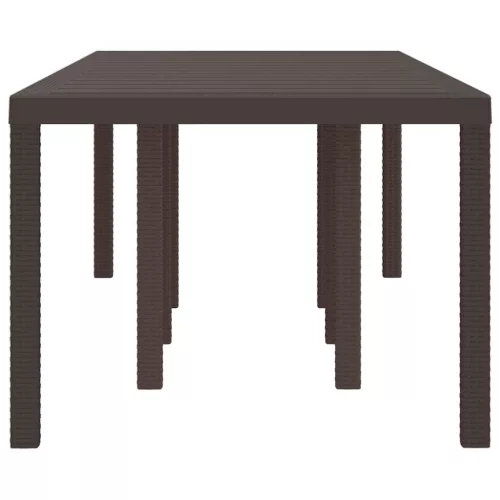 Kerti Asztal Barna 250 x 100 x 73 cm polirattan