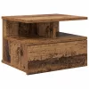 Lebegő éjjeliszekrény fiókkal Régi fa 40 x 31 x 27 cm Faanyag