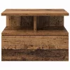 Lebegő éjjeliszekrény 2 pcs Régi fa 40 x 31 x 27 cm Faanyag