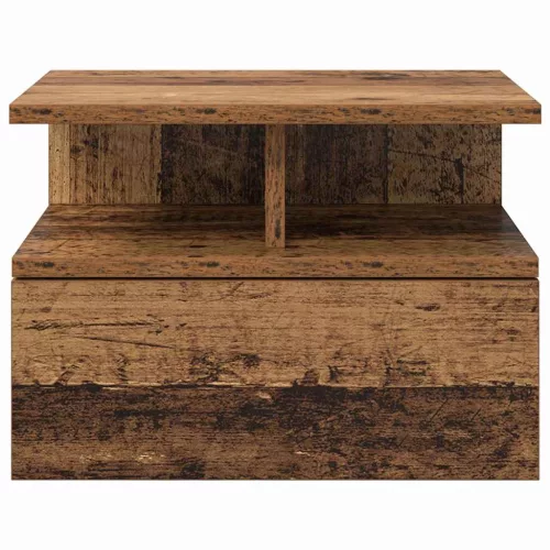 Lebegő éjjeliszekrény 2 pcs Régi fa 40 x 31 x 27 cm Faanyag
