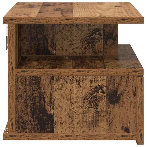 Lebegő éjjeliszekrény 2 pcs Régi fa 40 x 31 x 27 cm Faanyag