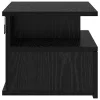 Lebegő éjjeliszekrény 2 pcs Musta tammi 40 x 31 x 27 cm Faanyag