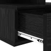 Lebegő éjjeliszekrény 2 pcs Musta tammi 40 x 31 x 27 cm Faanyag