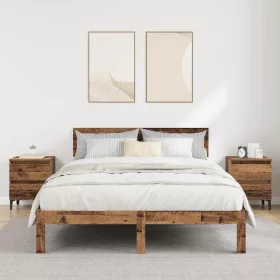 Éjjeliszekrény 2 pcs Régi fa 40 x 35 x 50 cm Faanyag