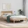 Ágykeret LED -es lámpákkal Barna 80 x 200 cm Tömör fenyőfa