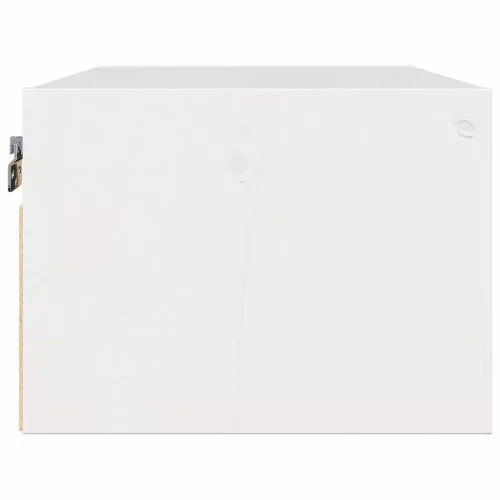 Éjjeli asztal fiókkal Fehér 50 x 32.5 x 24 cm Tömör fenyőfa