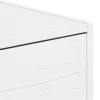 Éjjeli asztal fiókkal Fehér 50 x 32.5 x 24 cm Tömör fenyőfa