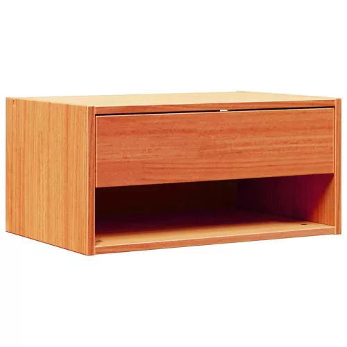 Éjjeli asztal 2 pcs Viaszbarna 50 x 32.5 x 24 cm Tömör fenyőfa