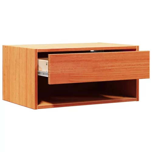 Éjjeli asztal 2 pcs Viaszbarna 50 x 32.5 x 24 cm Tömör fenyőfa