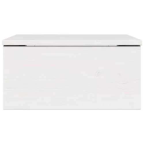 Éjjeli asztal fiókkal Fehér 37 x 35 x 18.5 cm Tömör fenyőfa