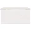 Éjjeli asztal 2 pcs Fehér 37 x 35 x 18.5 cm Tömör fenyőfa