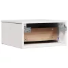 Éjjeli asztal 2 pcs Fehér 37 x 35 x 18.5 cm Tömör fenyőfa