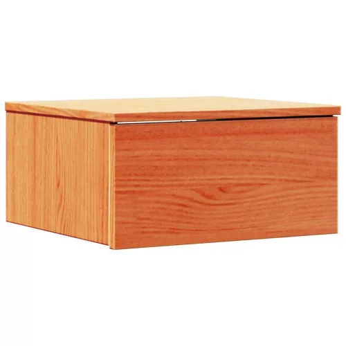 Éjjeli asztal 2 pcs Viaszbarna 37 x 35 x 18.5 cm Tömör fenyőfa
