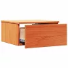 Éjjeli asztal 2 pcs Viaszbarna 37 x 35 x 18.5 cm Tömör fenyőfa