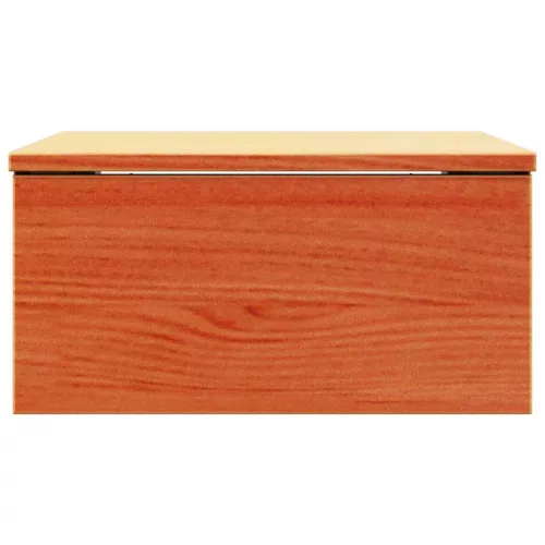 Éjjeli asztal 2 pcs Viaszbarna 37 x 35 x 18.5 cm Tömör fenyőfa