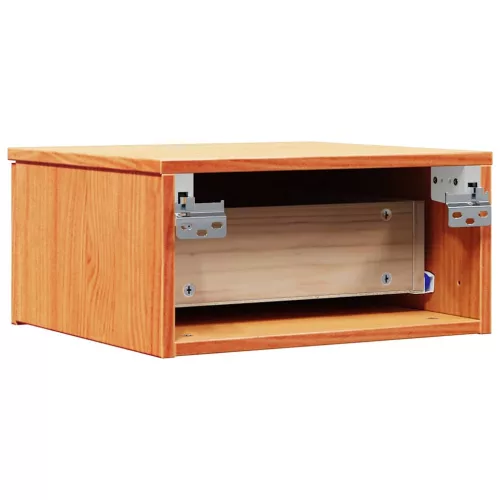 Éjjeli asztal 2 pcs Viaszbarna 37 x 35 x 18.5 cm Tömör fenyőfa