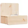 Éjjeli asztal 2 pcs Barna 44 x 32.5 x 40 cm Tömör fenyőfa